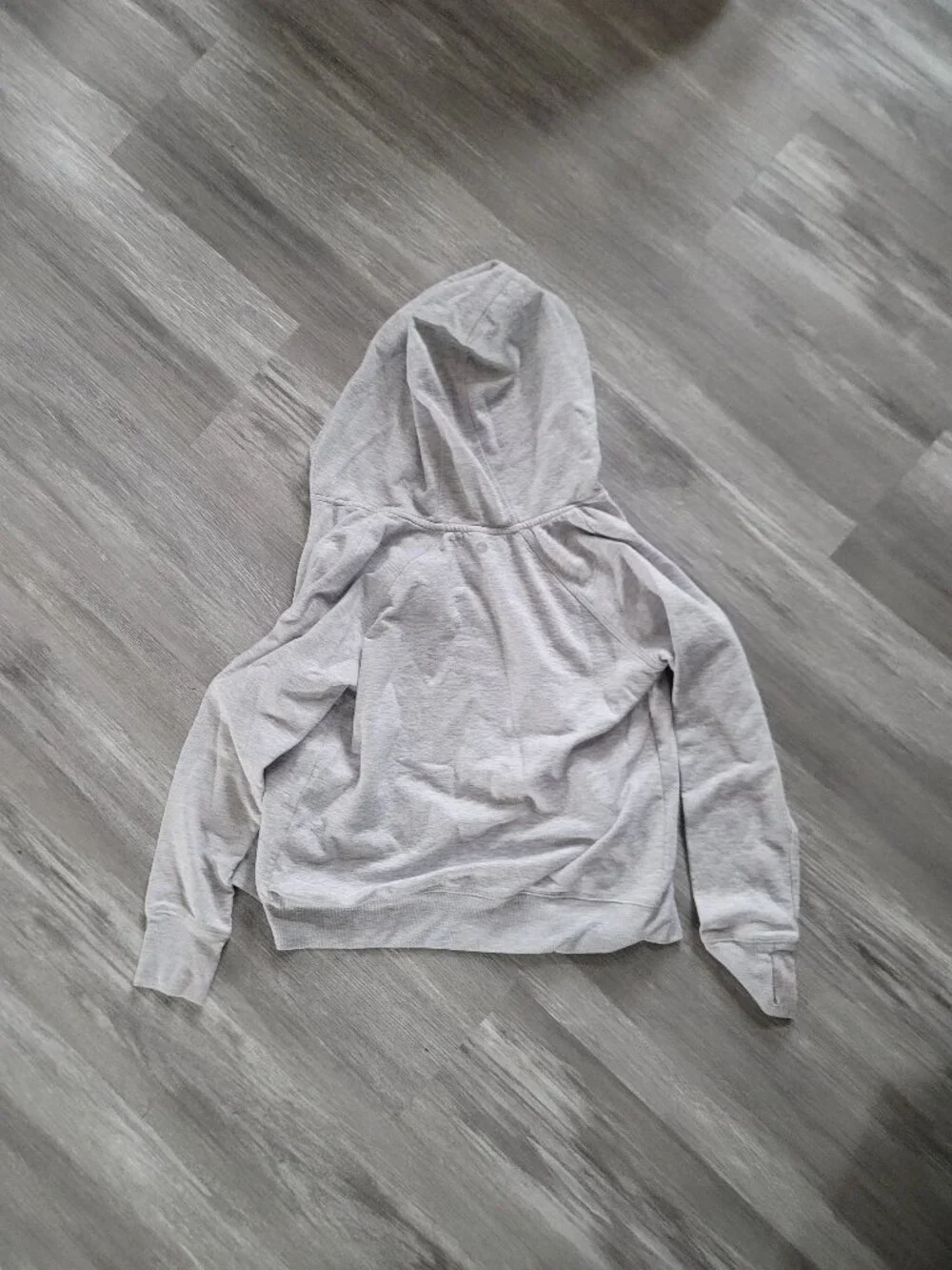 Kids girls light grey 90 Degrees full zip hooded sweatshirt - size L (20)
